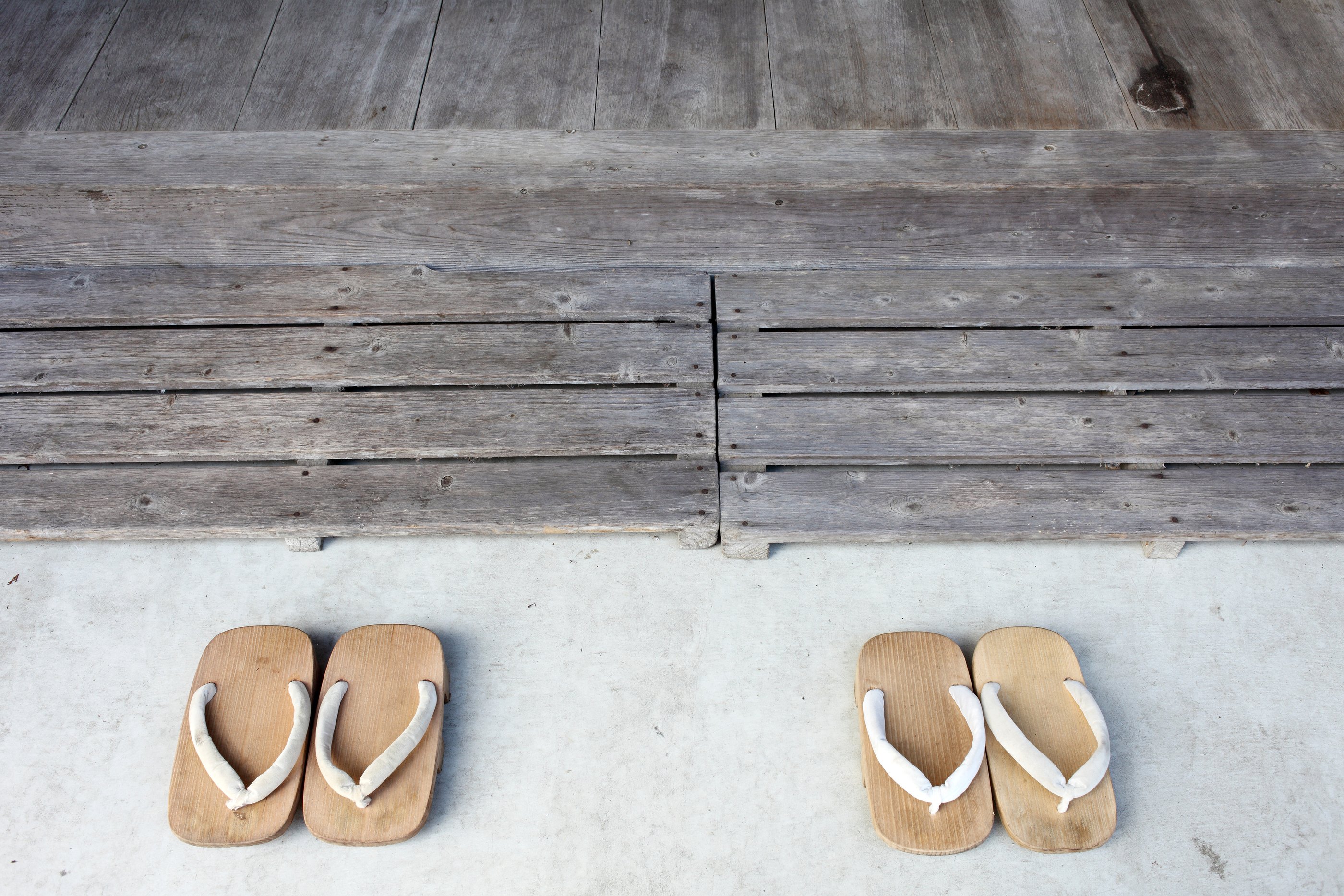 Japanese wooden sandals